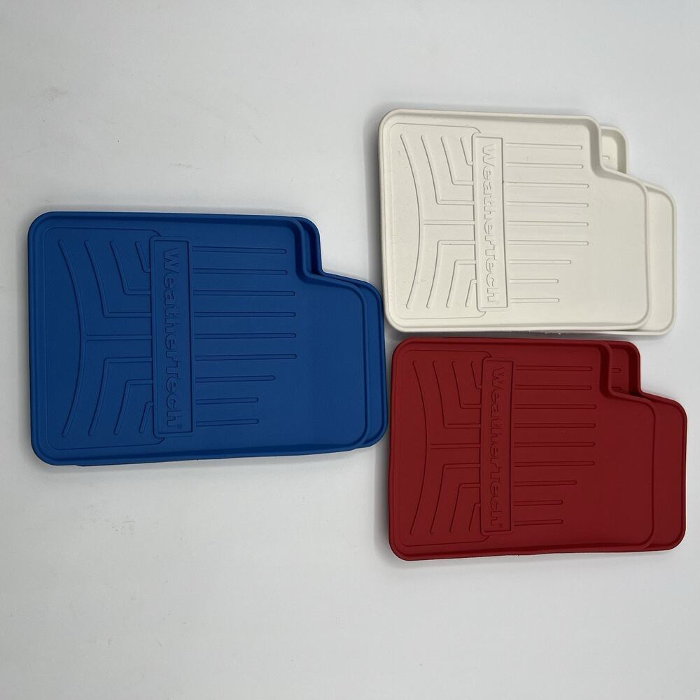 WeatherTech FloorLiner Coasters USA Edition 6pk Red White Blue Made in USA NEW